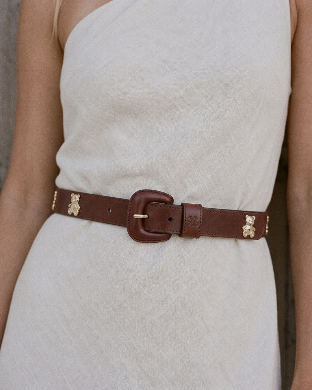 Teddy Belt – Leather-Covered Buckle