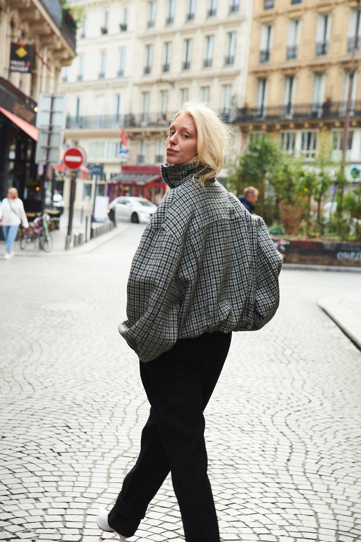 Bomber Ardoise en laine