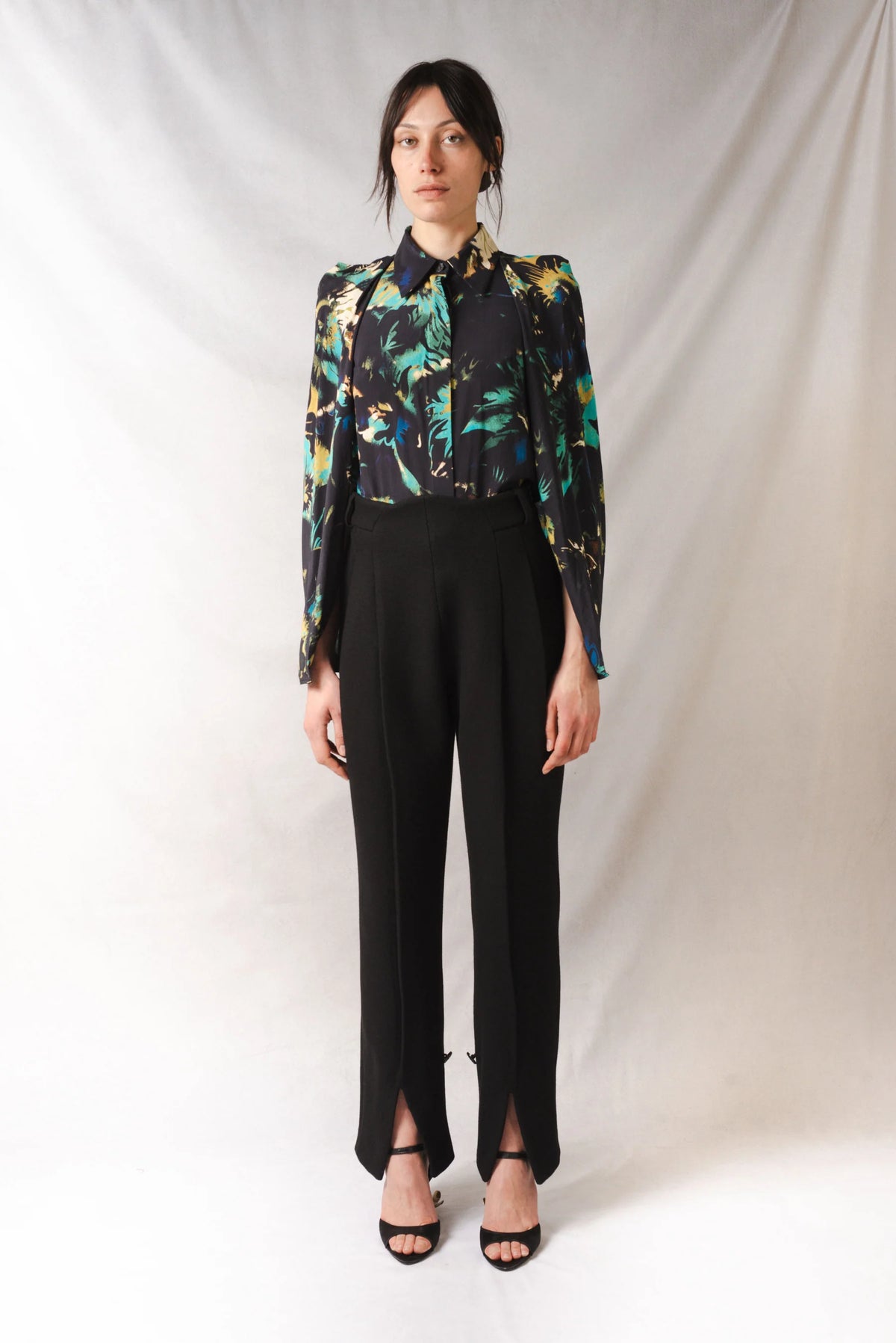 Le pantalon Lierre - Laine noire