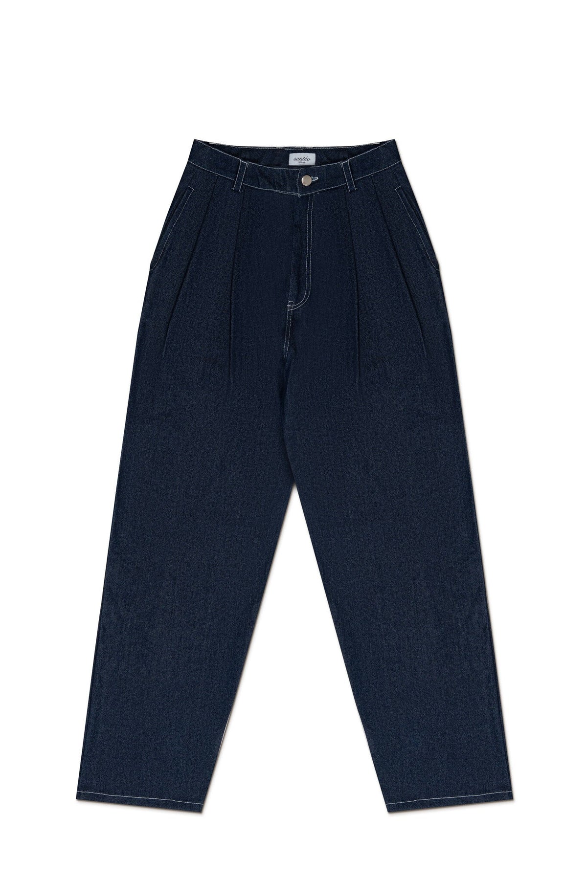 Pantalon en denim bleu foncé