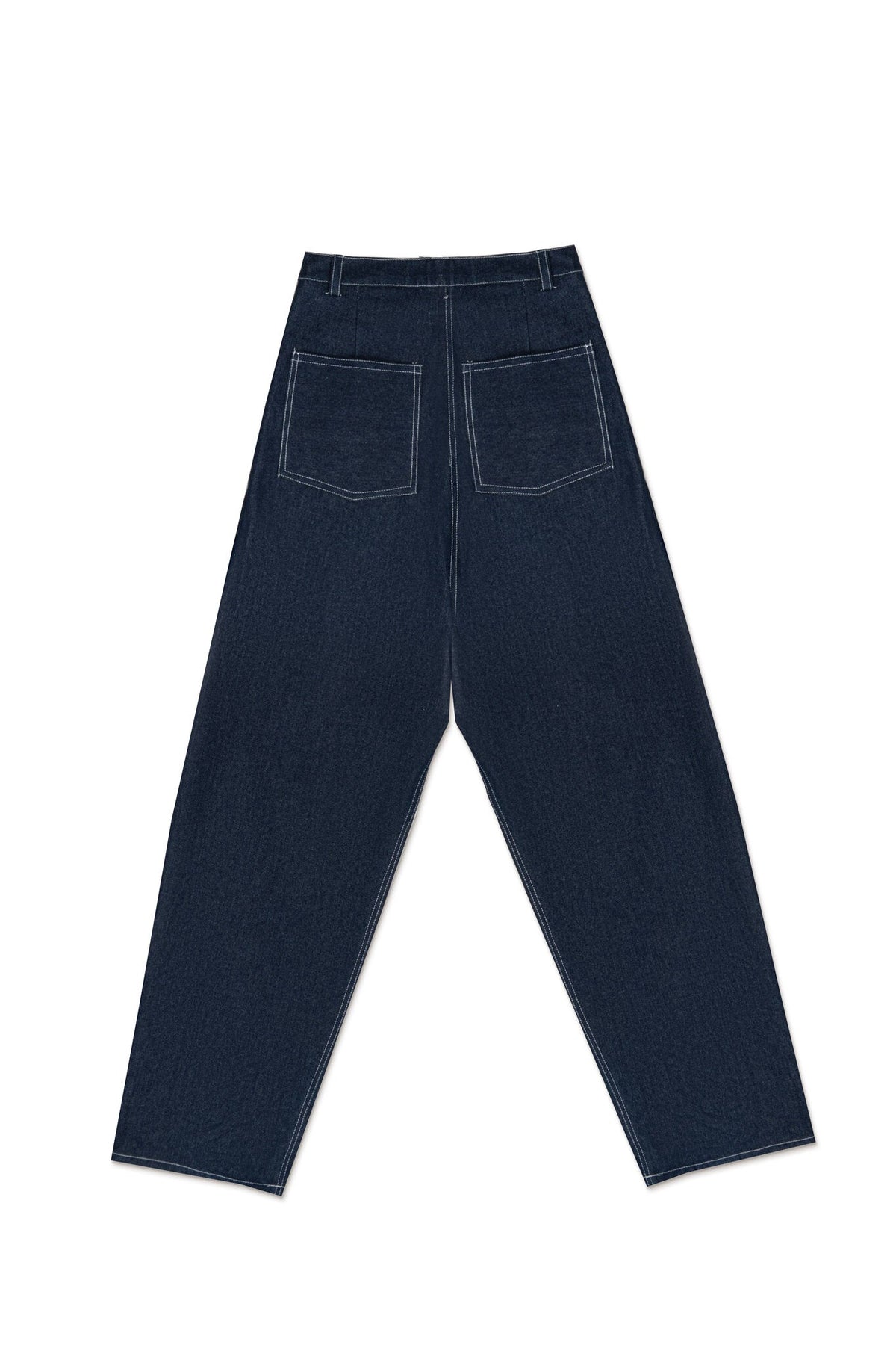 Pantalon en denim bleu foncé