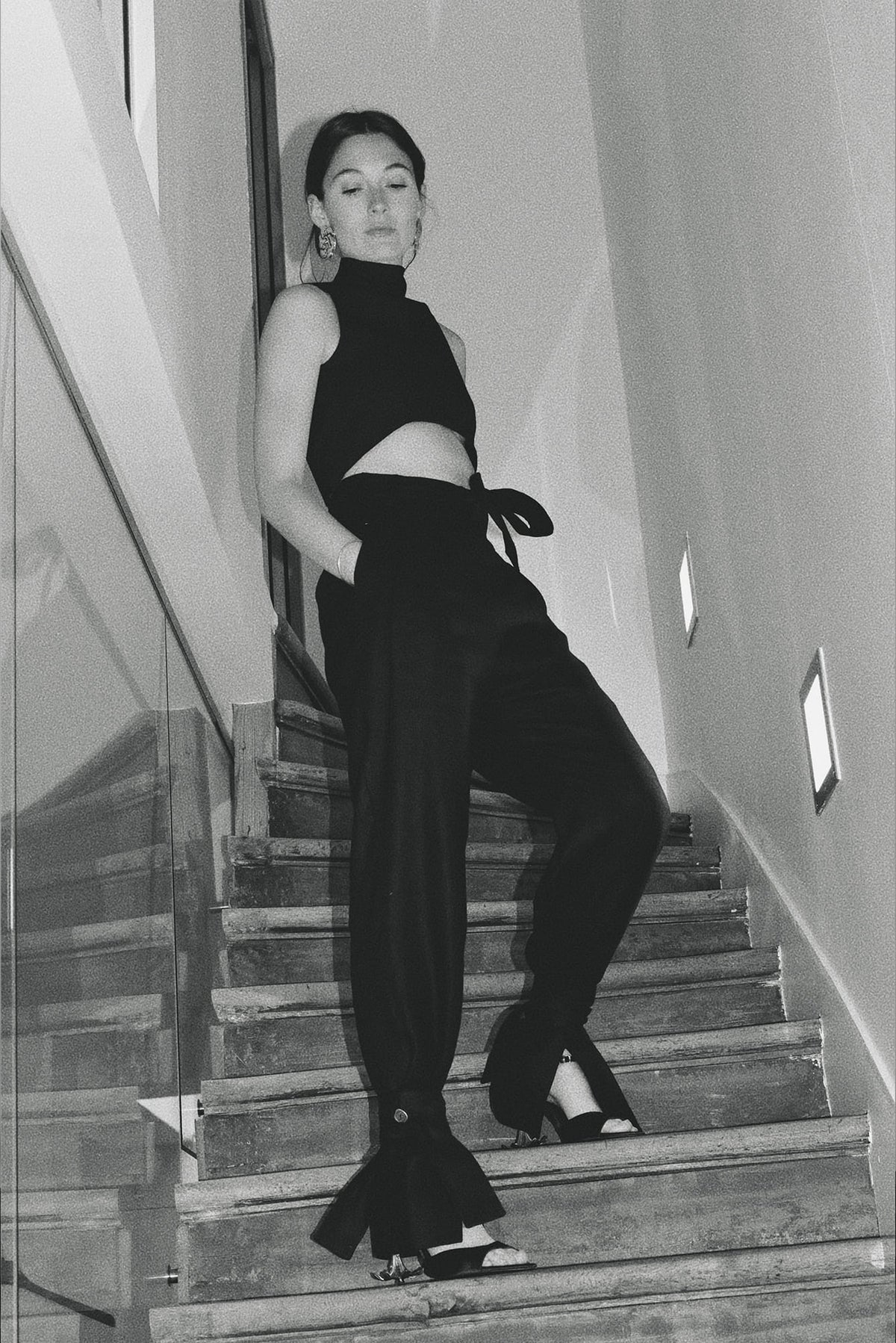 Le pantalon Lierre - Lin noir