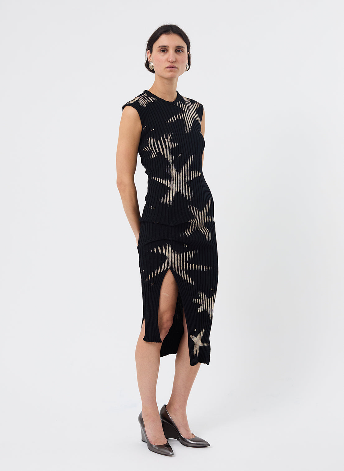 Cotton RIb Dress Star