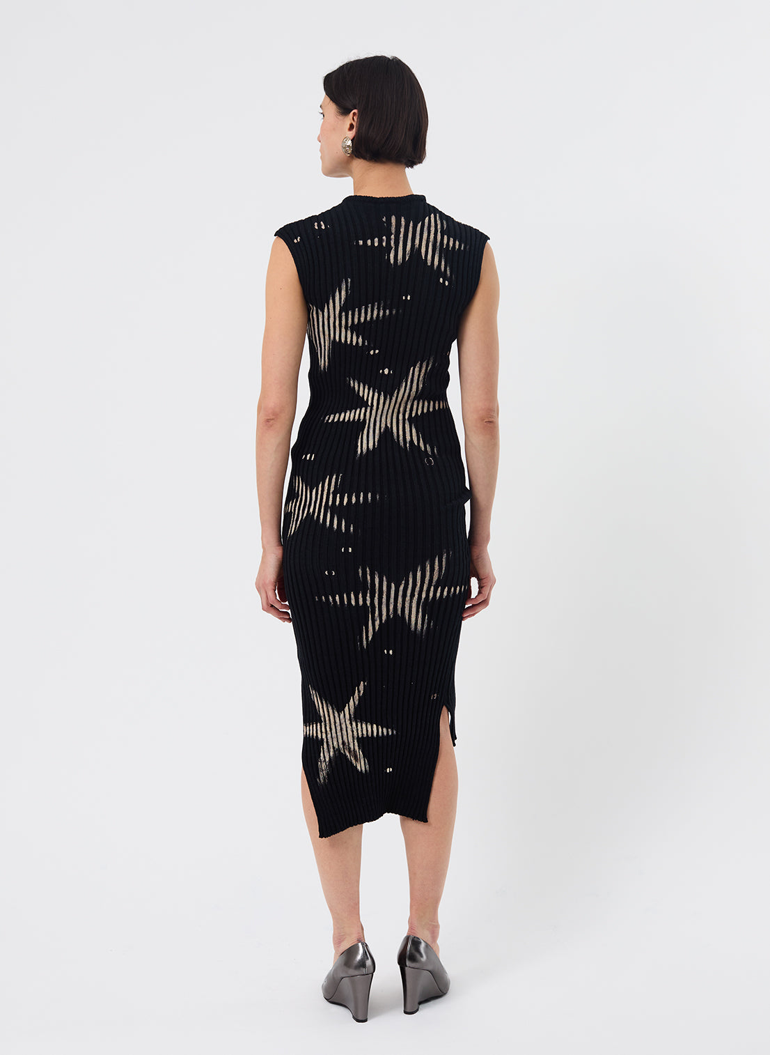 Star Cotton Rib Dress
