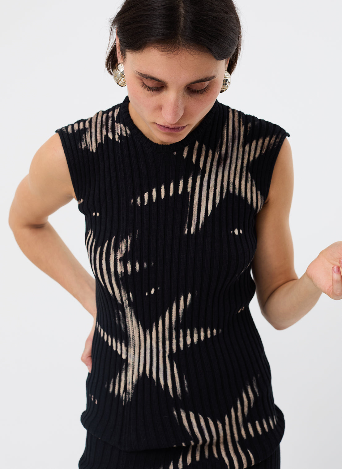 Star Cotton Rib Dress