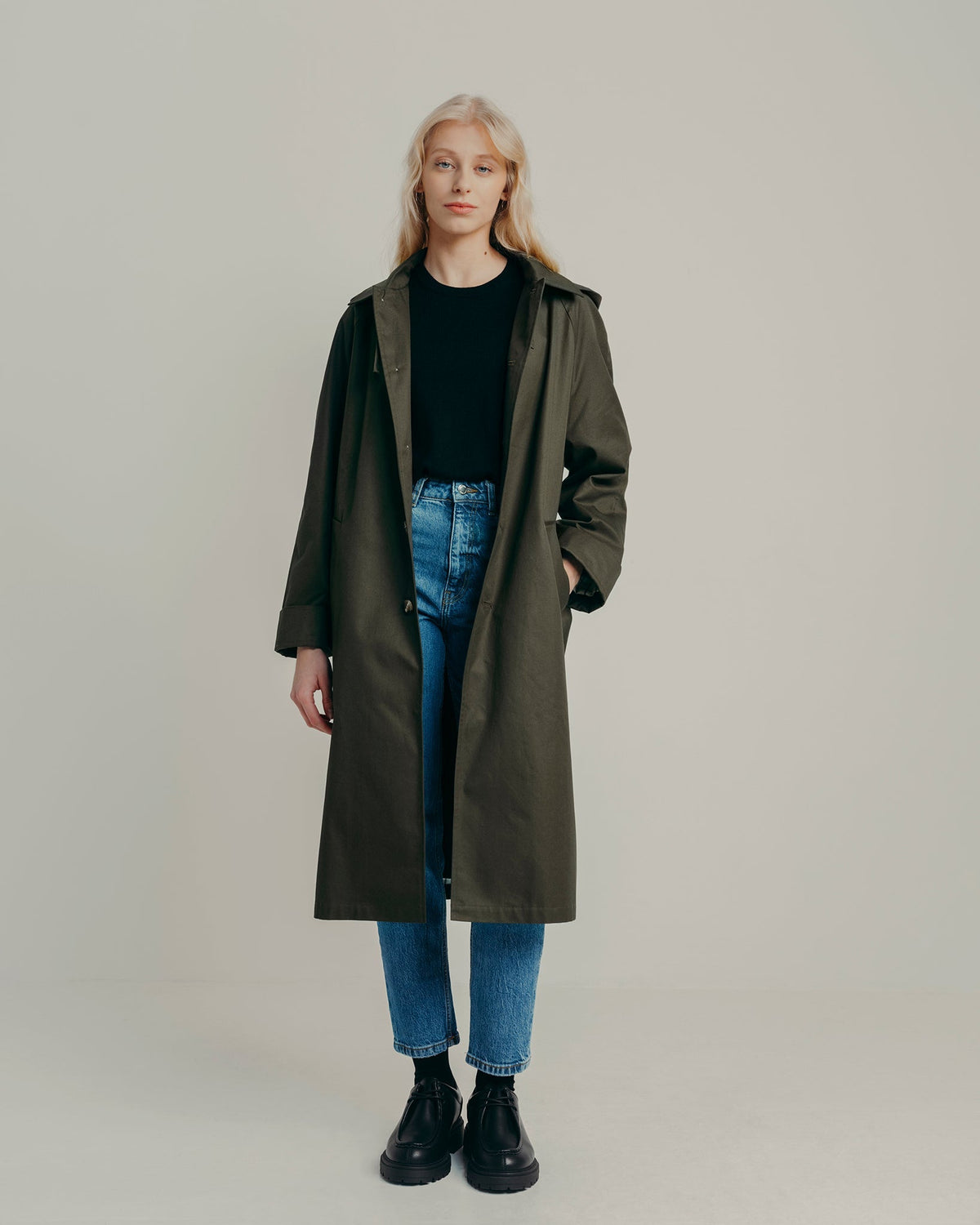 TRENCH BILLY - KAKI FONCÉ