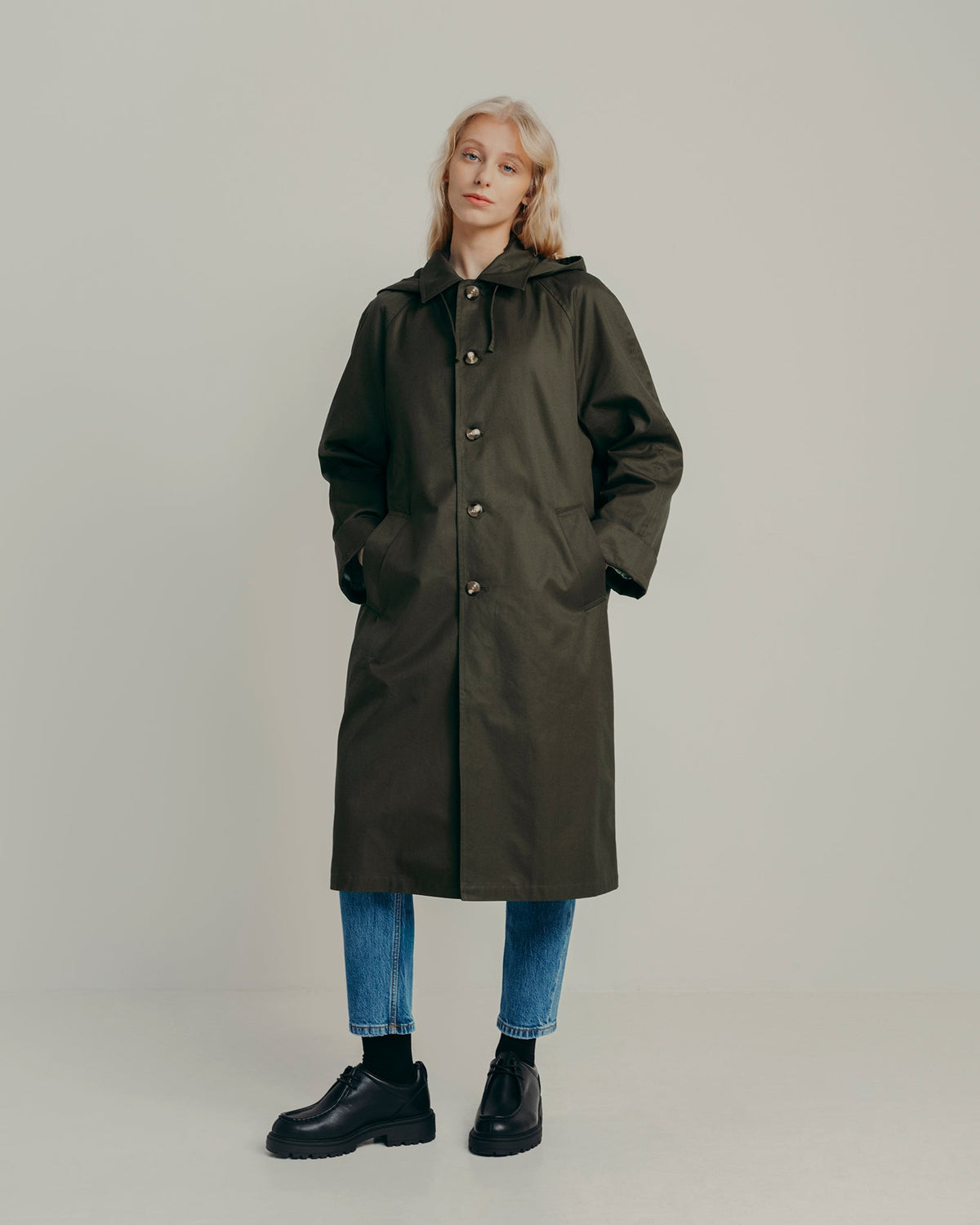 TRENCH BILLY - KAKI FONCÉ
