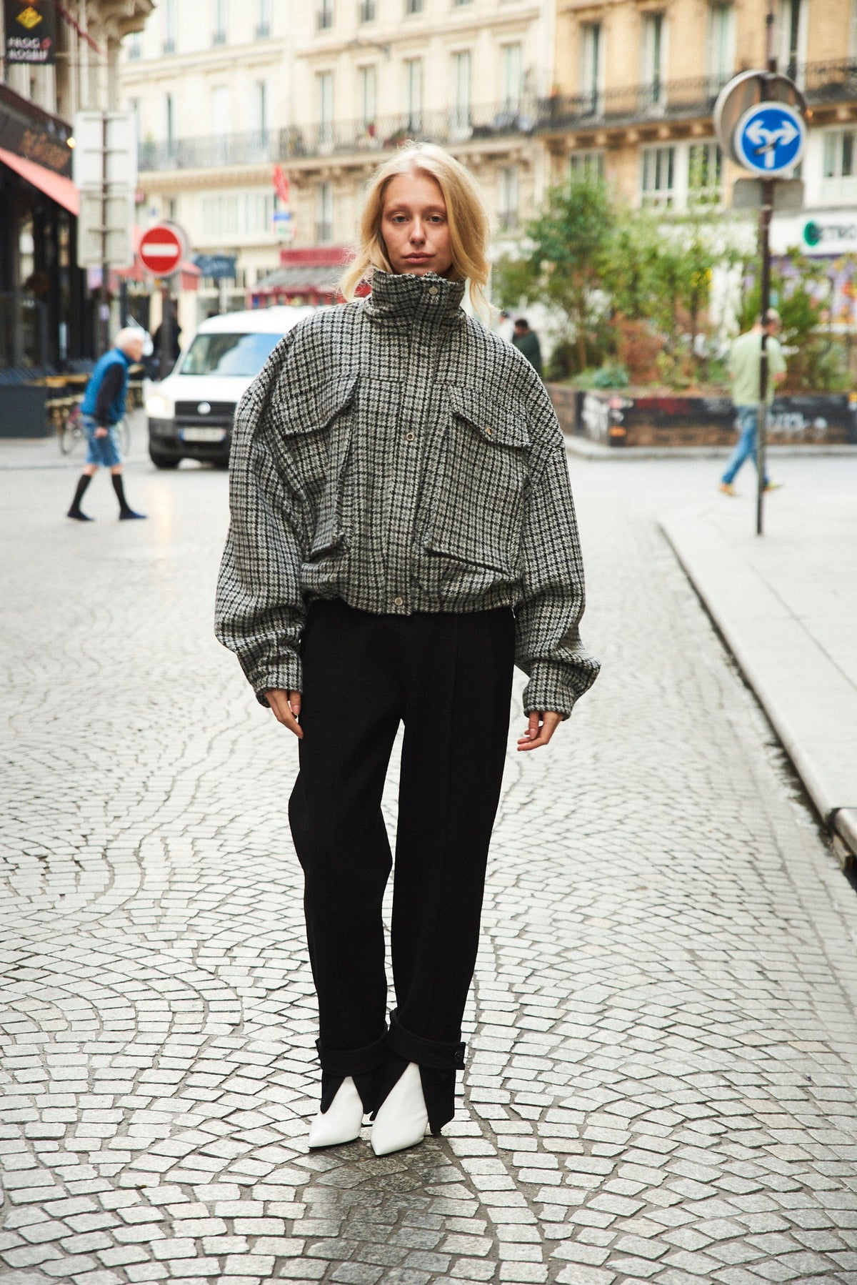 Bomber Ardoise en laine