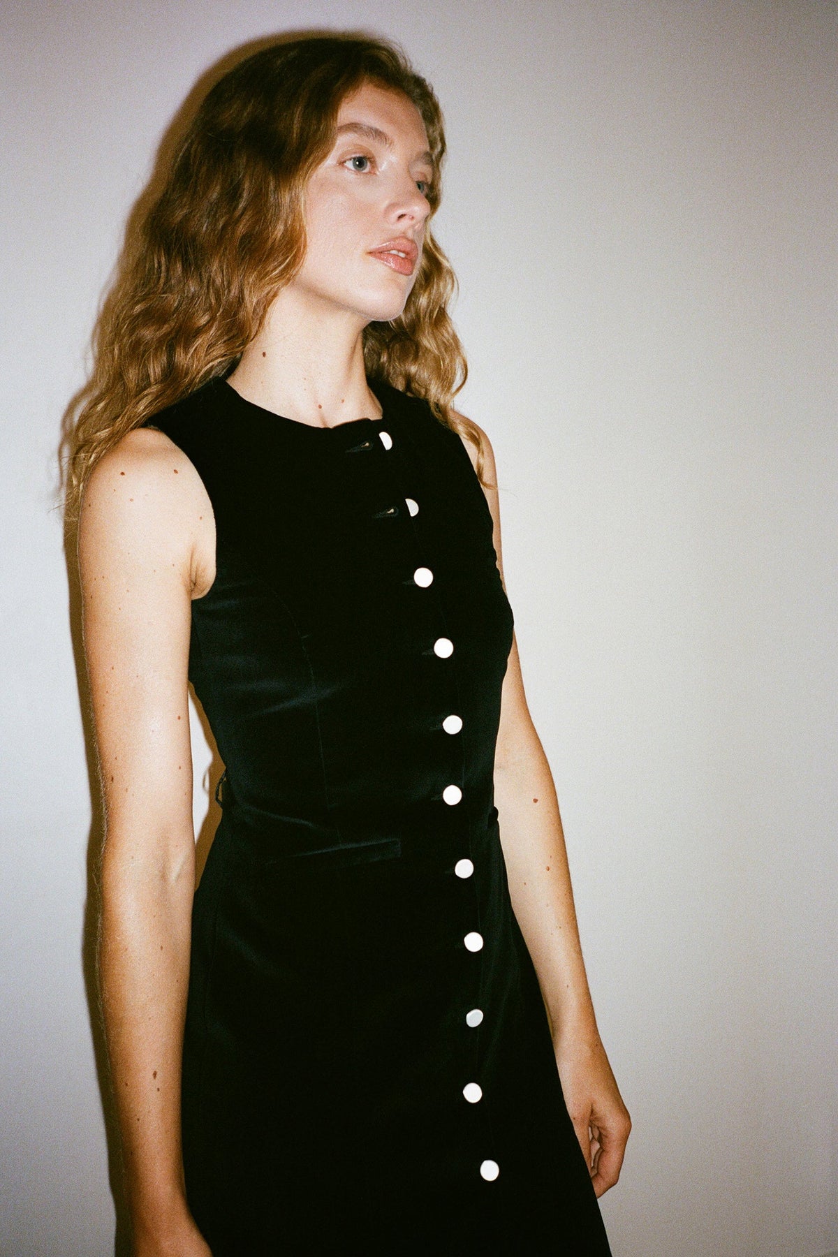 Robe Jackie Velours de Coton Noir