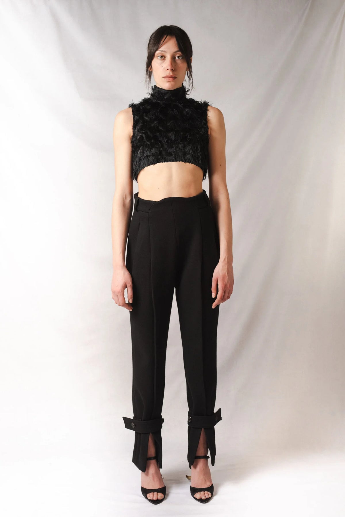 Le pantalon Lierre - Laine noire