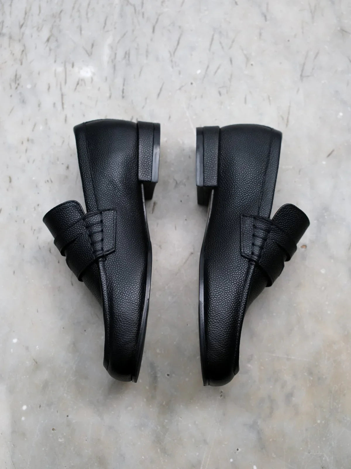 Mocassin Othilie Uni noir - Léopoldine de Galzain