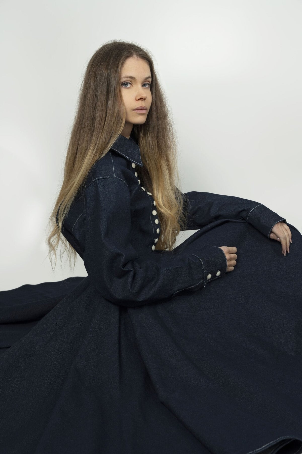 Robe Fifth Peak en denim bleu foncé