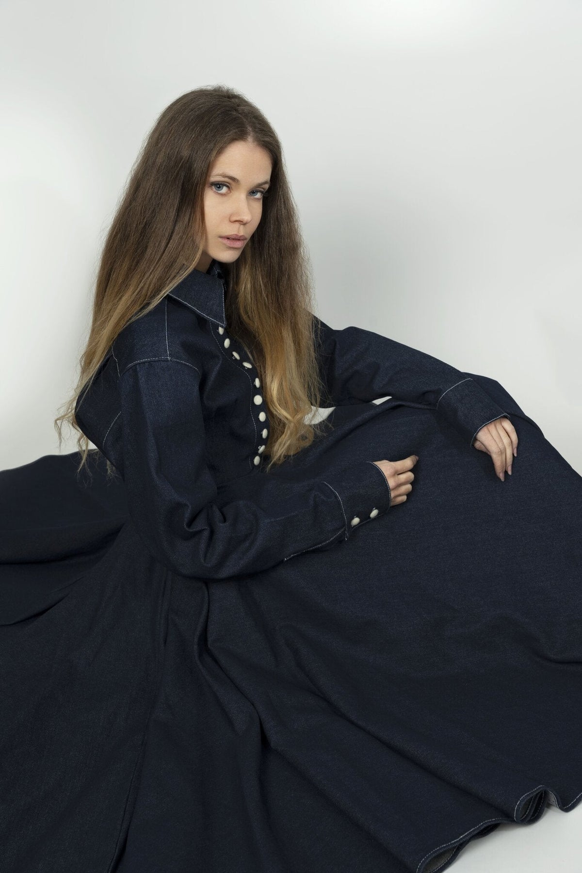 Robe Fifth Peak en denim bleu foncé