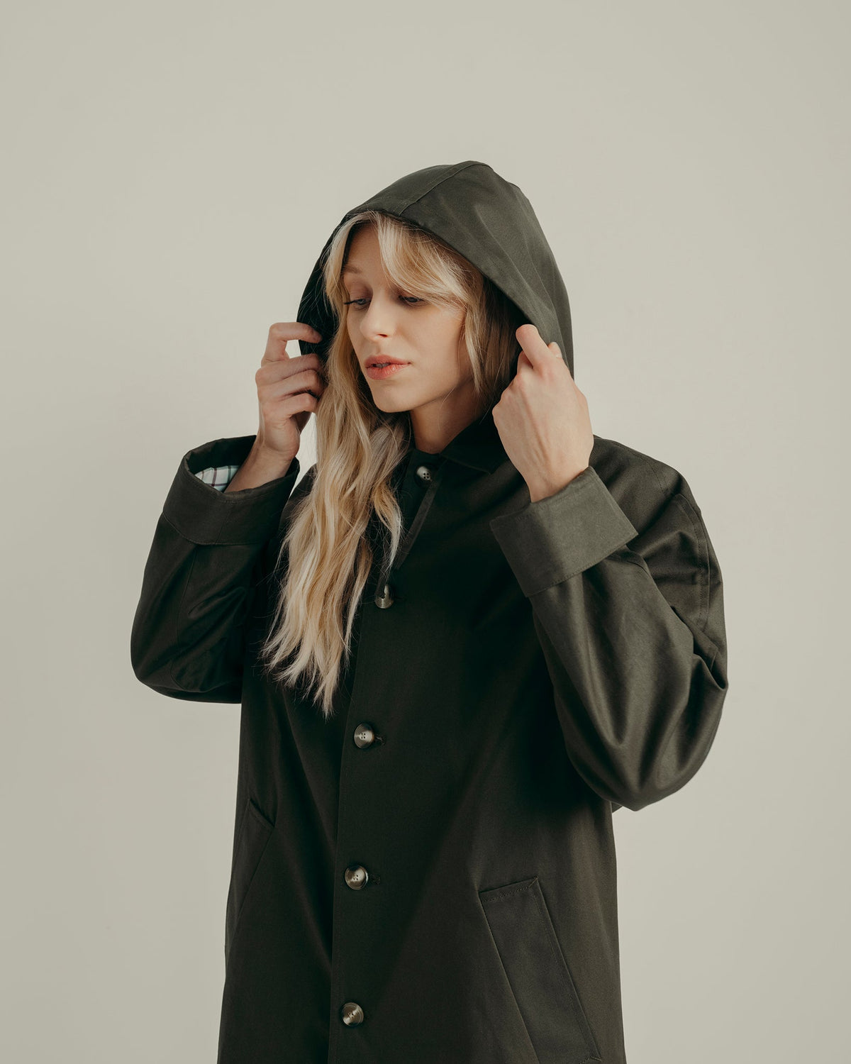 TRENCH BILLY - KAKI FONCÉ