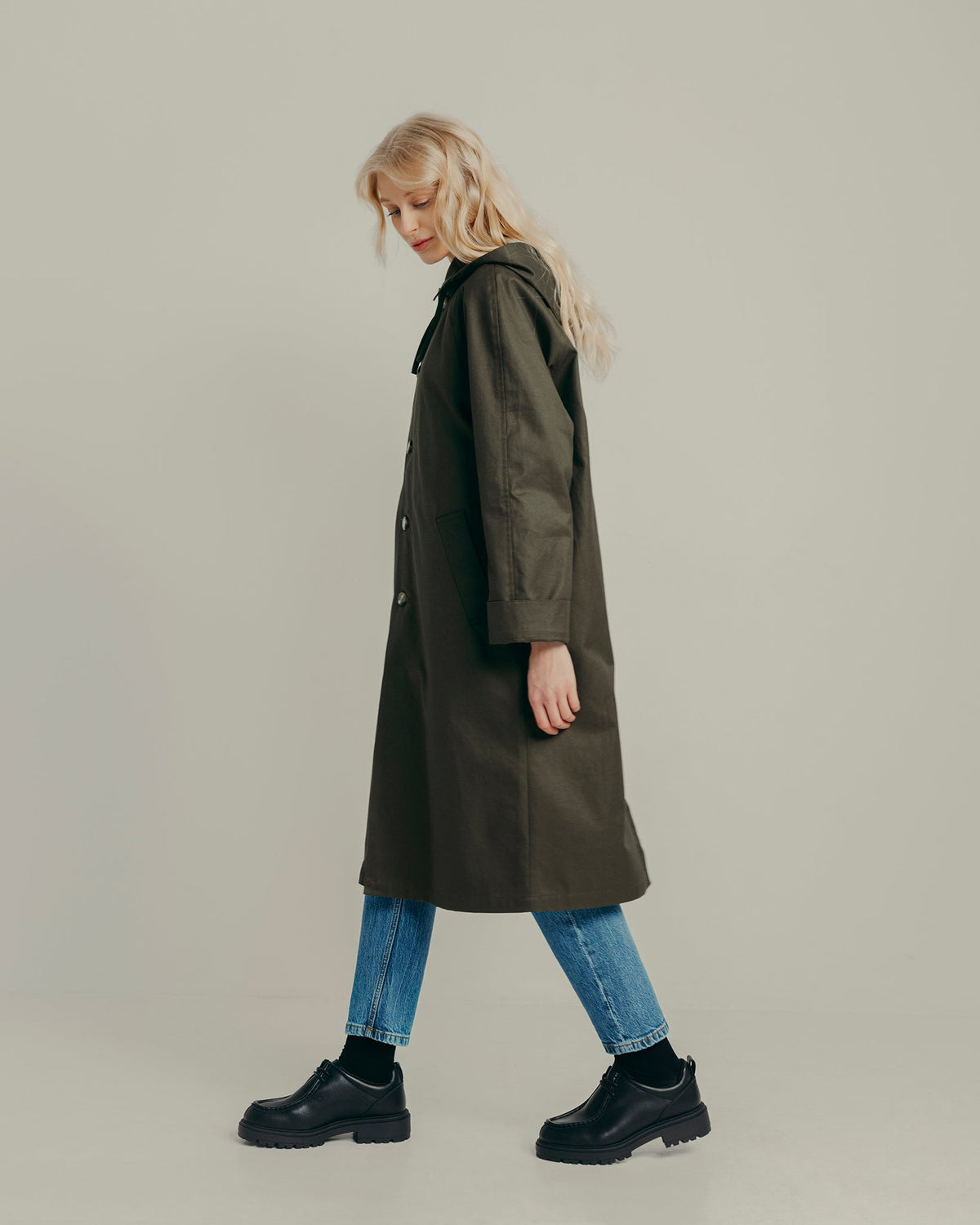 TRENCH BILLY - KAKI FONCÉ