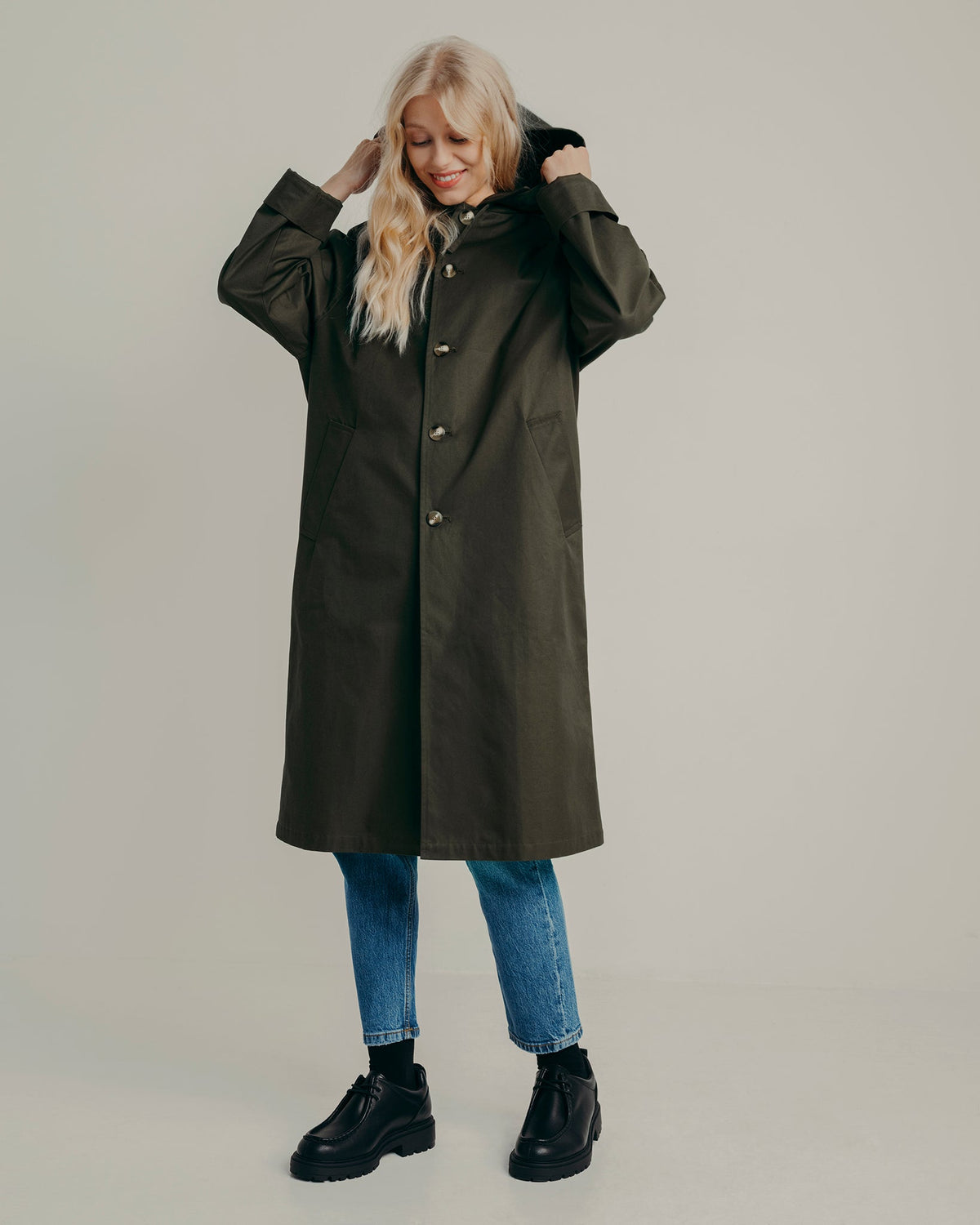 TRENCH BILLY - KAKI FONCÉ